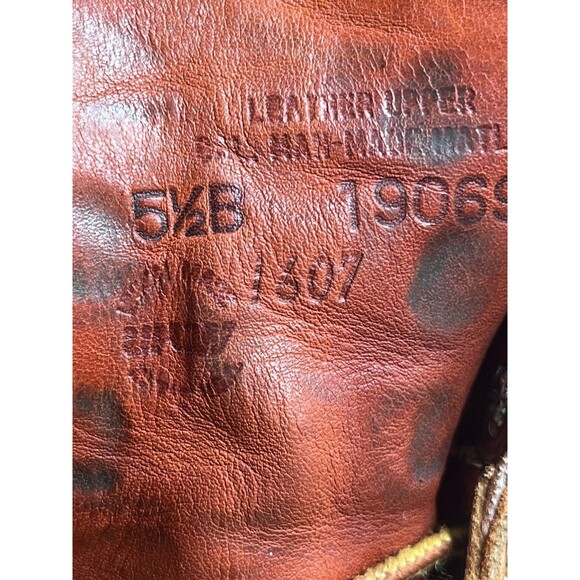 Red Wing 1906 Oro Russet Leather USA Made SuperSole Work Boots Womens Size 5.5 B main image 9